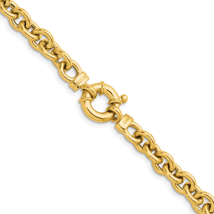 Gold 7mm Cable Necklace, 24"
