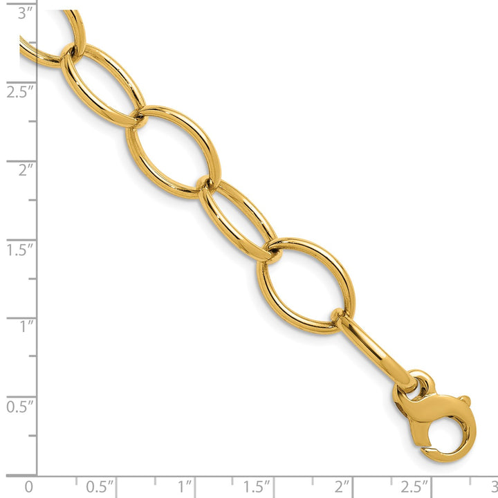 Gold 12mm Open Link Chain, 7.5"