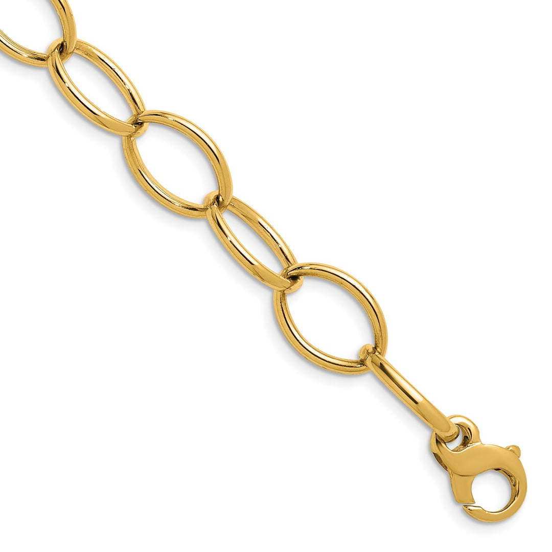 Gold 12mm Open Link Chain, 7.5"
