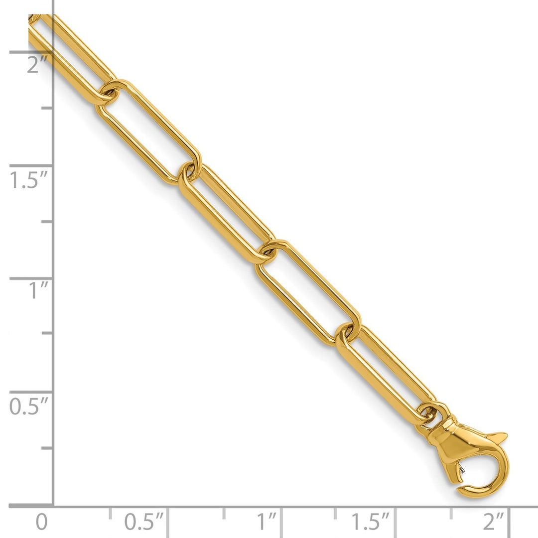 Gold 4.8mm Paperclip Chain, 20