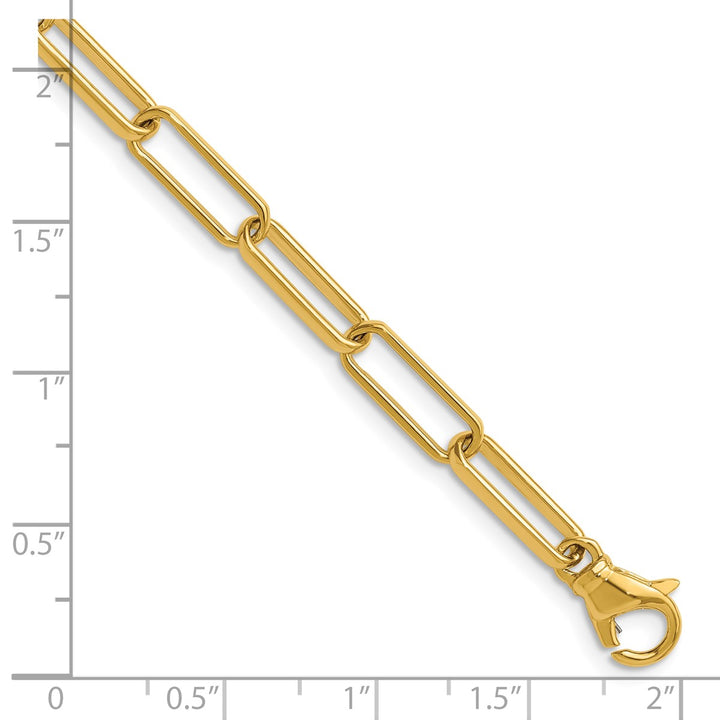 Gold 4.8mm Paperclip Chain, 20"
