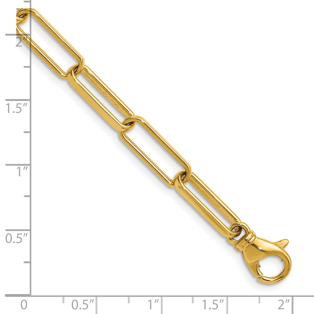 Gold 5.8mm Paperclip Chain, 18