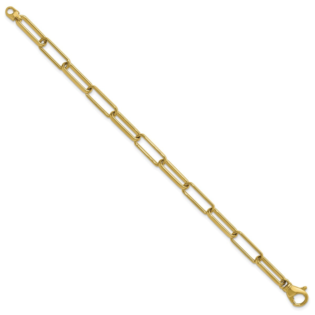 Gold 5.8mm Paperclip Chain, 8.5