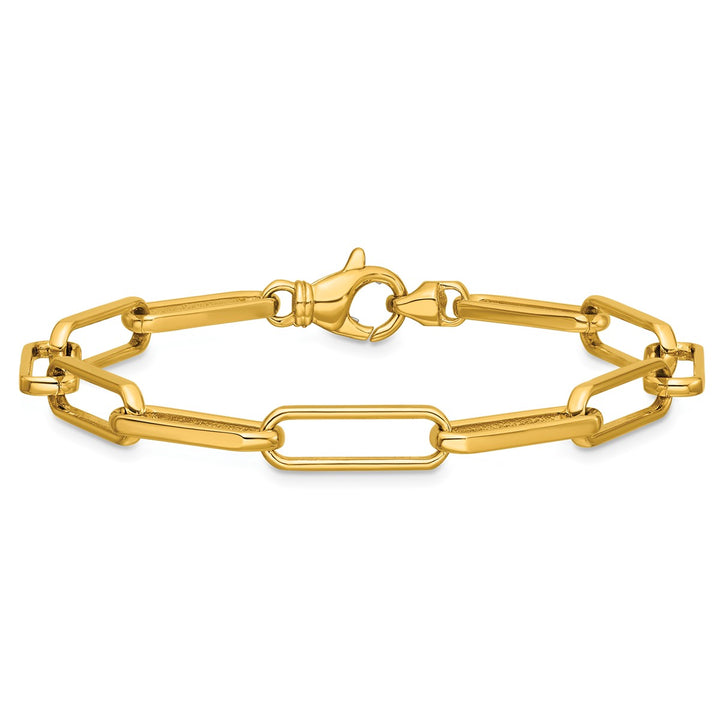 Gold 5.8mm Paperclip Chain, 8.5"