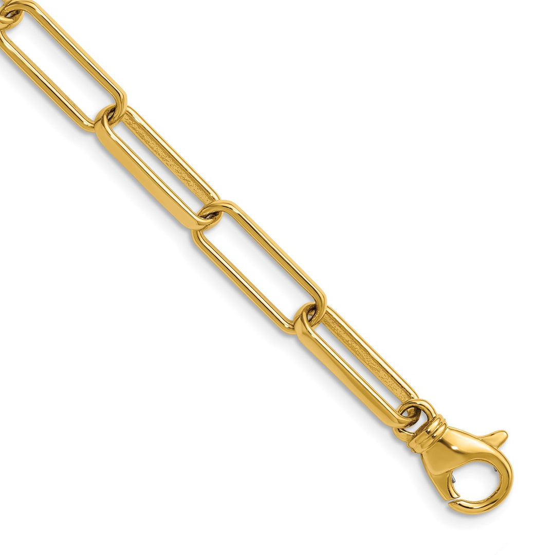 Gold 5.8mm Paperclip Chain, 30"
