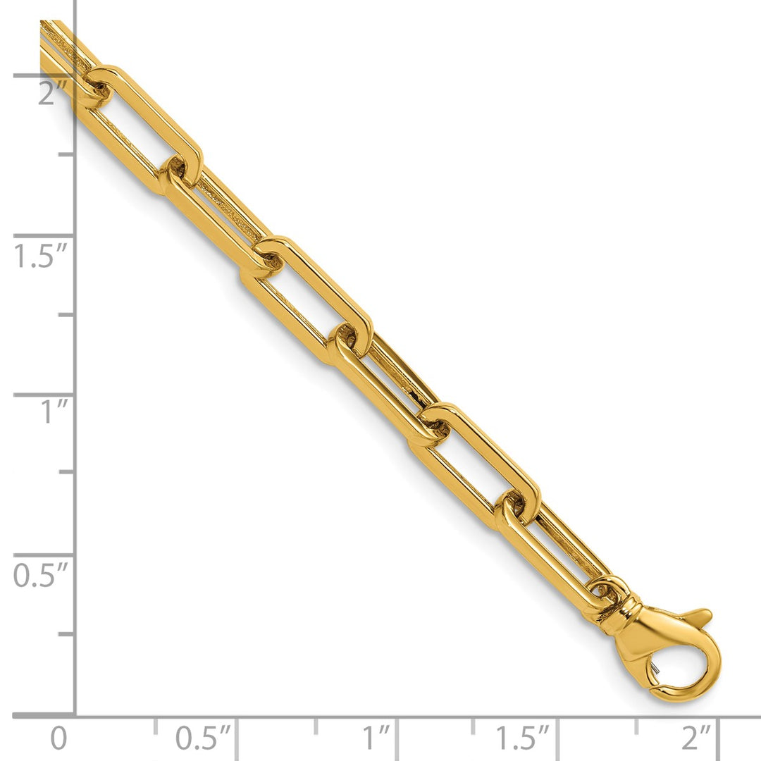 Gold 5.1mm Paperclip Chain, 24