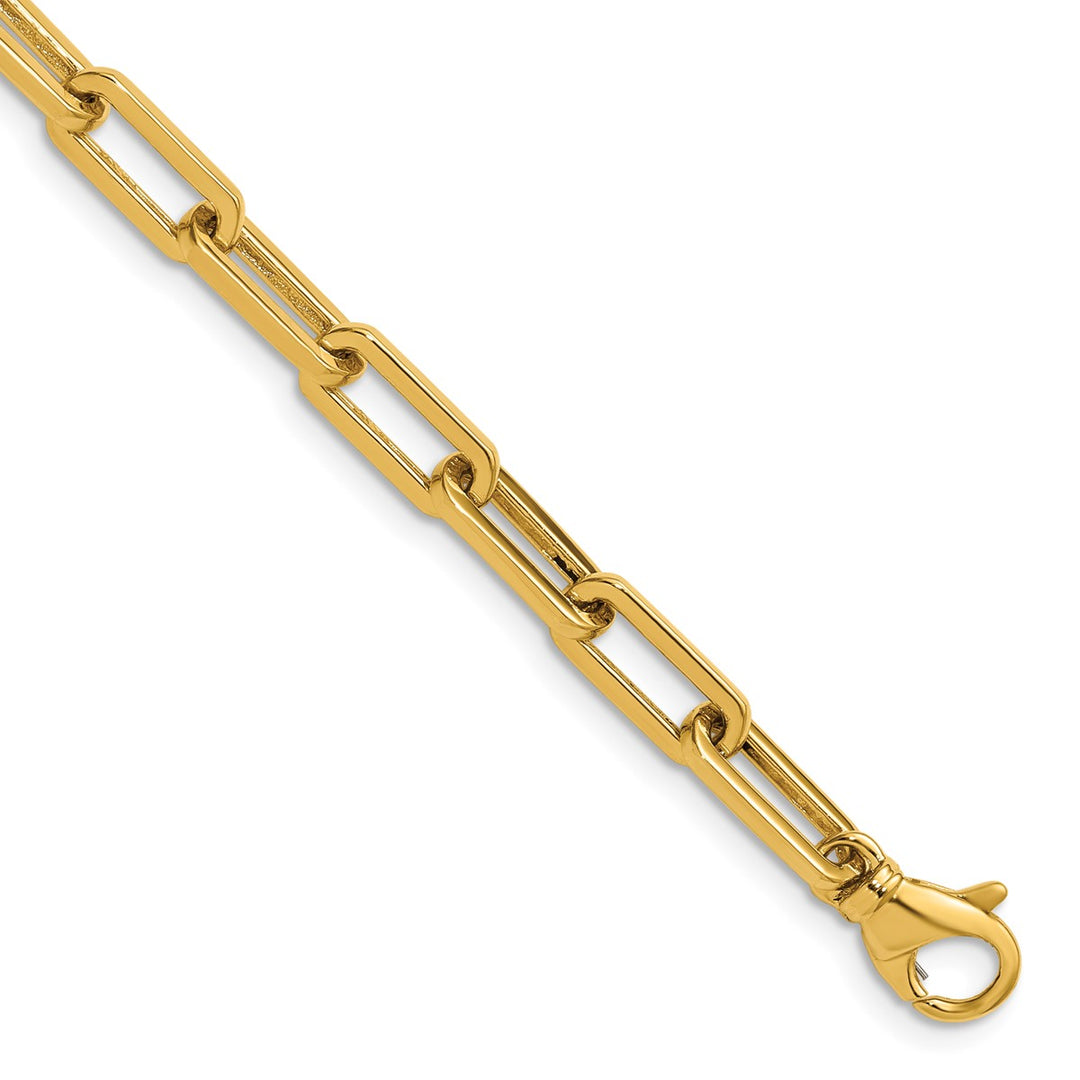 Gold 5.1mm Paperclip Chain, 24"