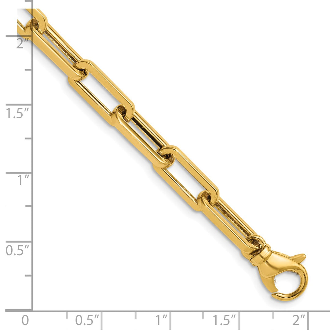 Gold 5.7mm Paperclip Chain, 16