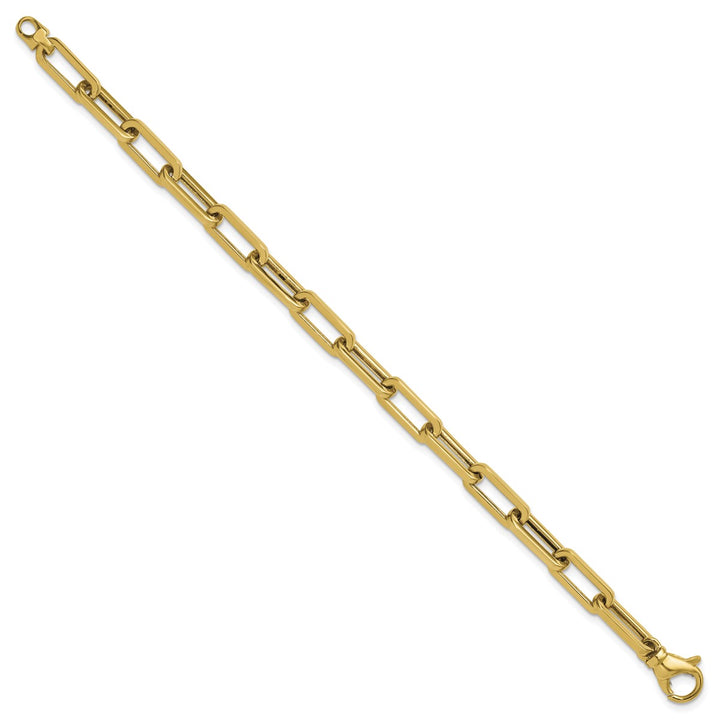 Gold 5.7mm Paperclip Chain, 7.5"