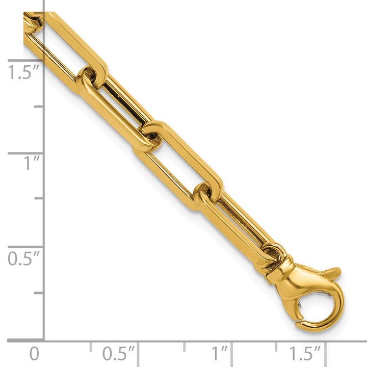 Gold 5.7mm Paperclip Chain, 8.5"