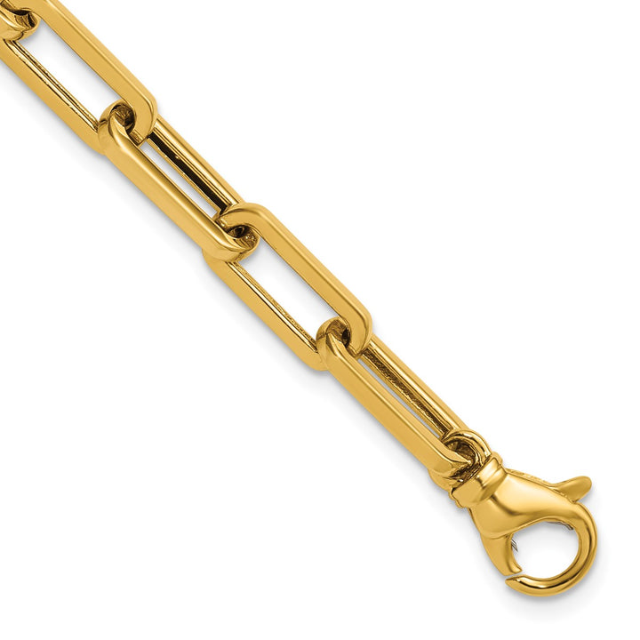 Gold 5.7mm Paperclip Chain, 8.5"