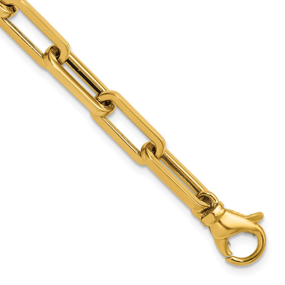 Gold 5.7mm Paperclip Chain, 7.5"