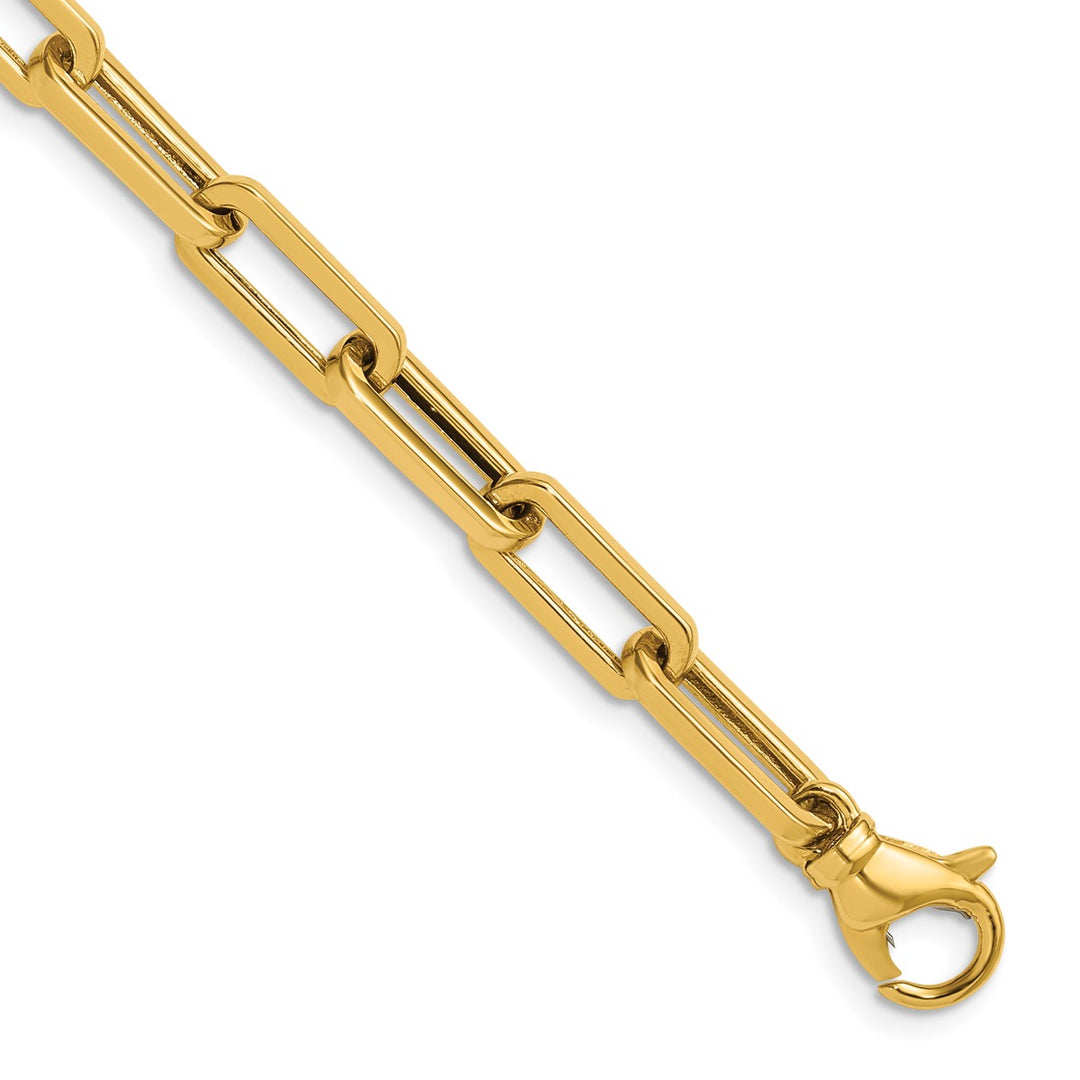 Gold 5.7mm Paperclip Chain, 30"
