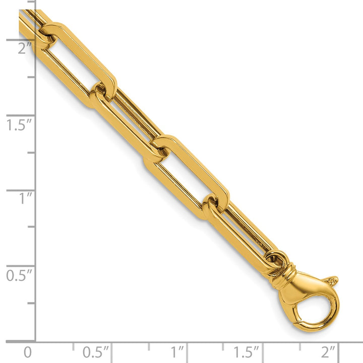 Gold 6.8mm Paperclip Chain, 20"