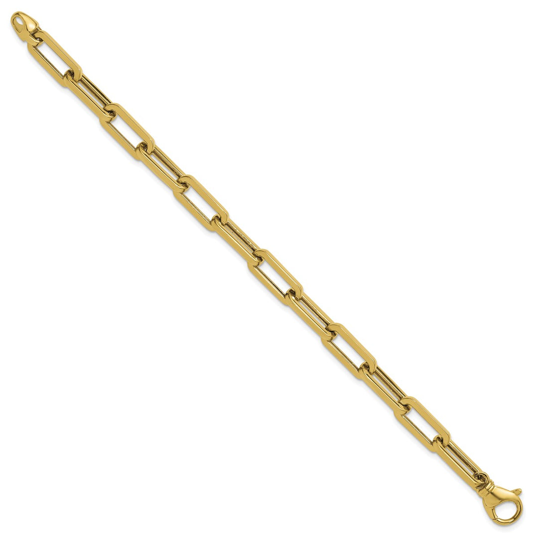 Gold 6.8mm Paperclip Chain, 7.5