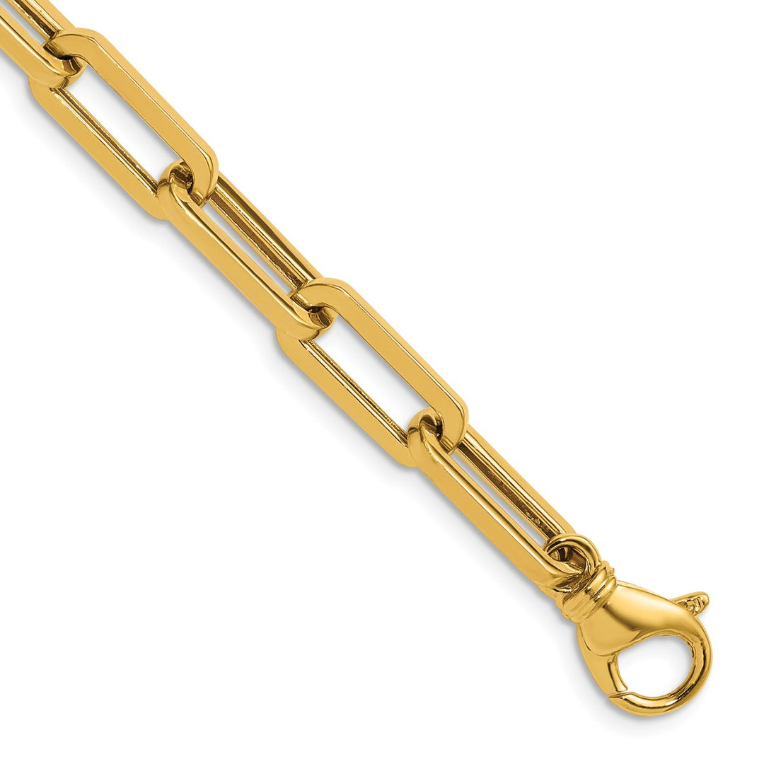 Gold 6.8mm Paperclip Chain, 24"