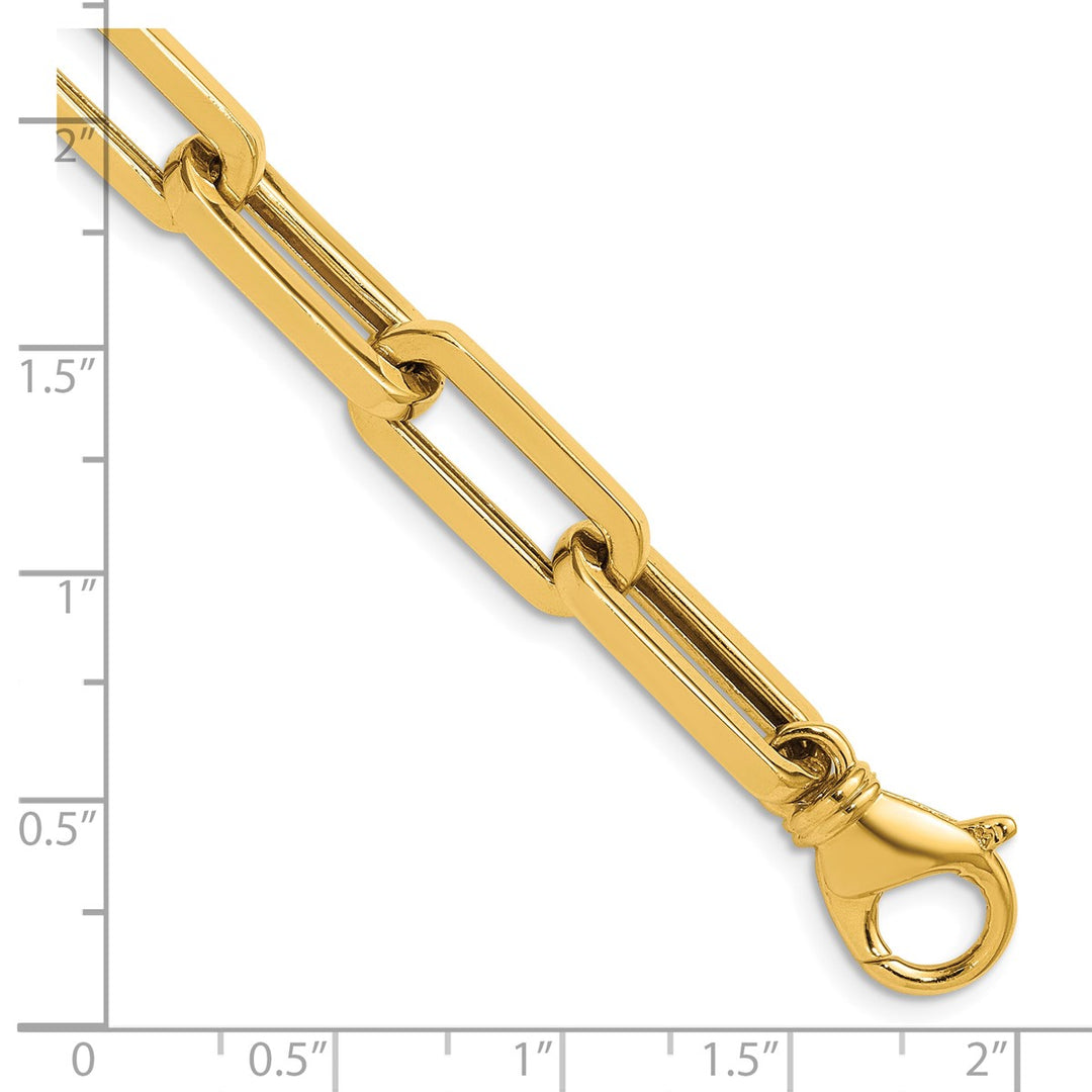 Gold 8mm Paperclip Chain, 18