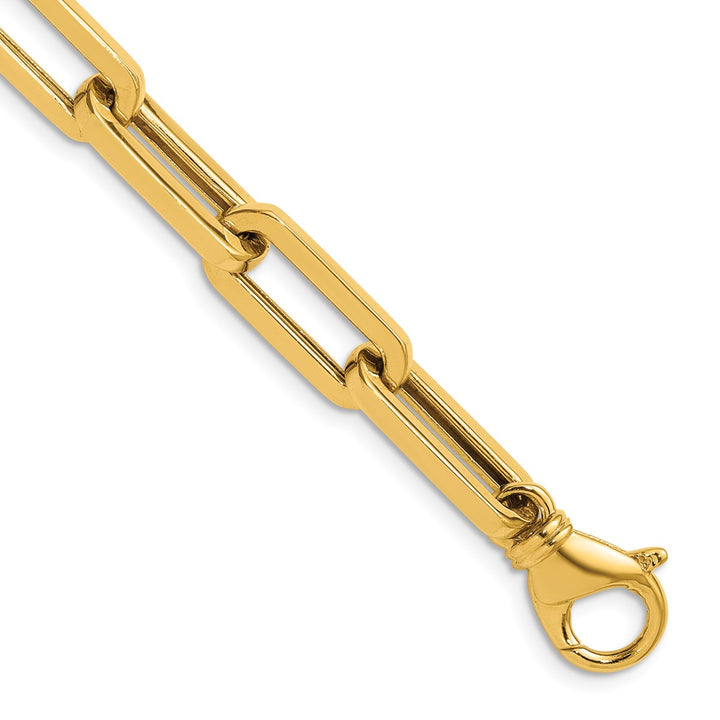 Gold 8mm Paperclip Chain, 24"