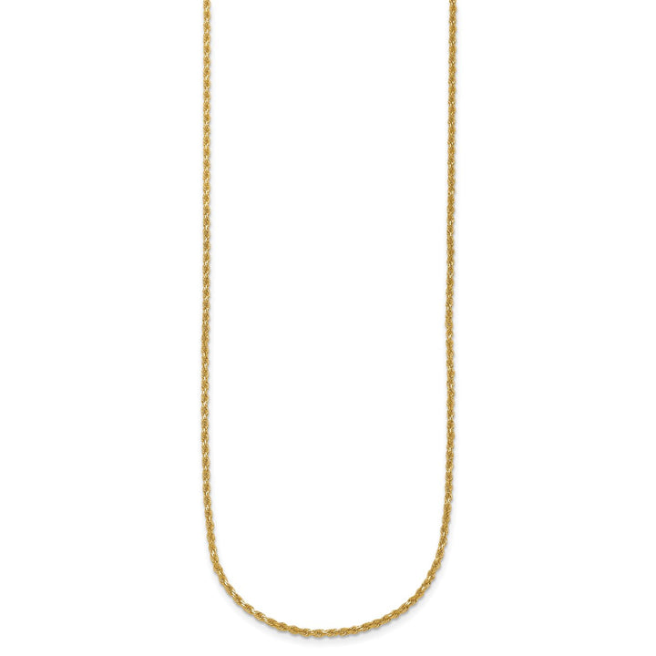 Gold 1.9mm Rope Necklace, 16"