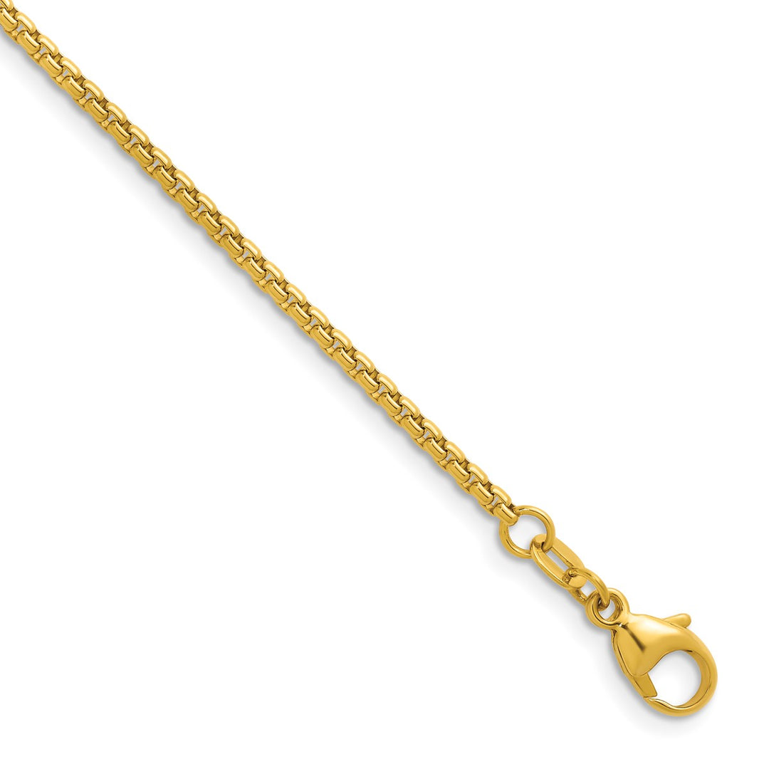 Gold 2mm Box Chain, 30"