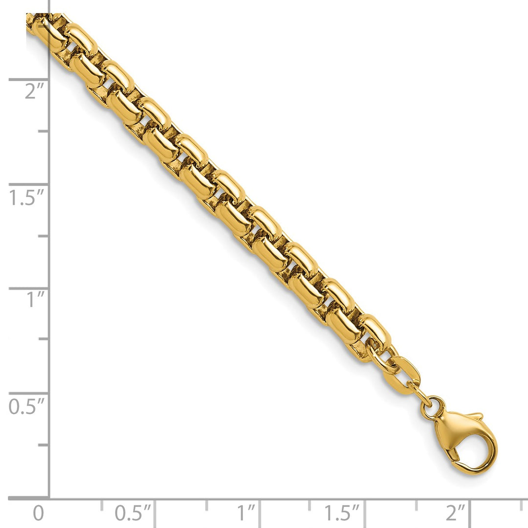 Gold 5mm Box Bracelet, 8