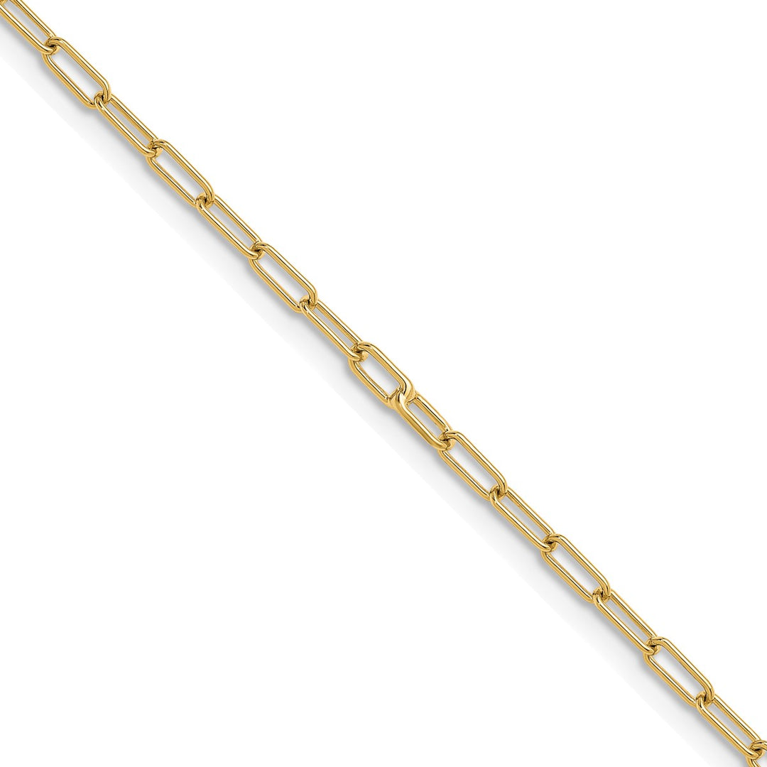 Gold 5mm Paperclip Necklace, 24