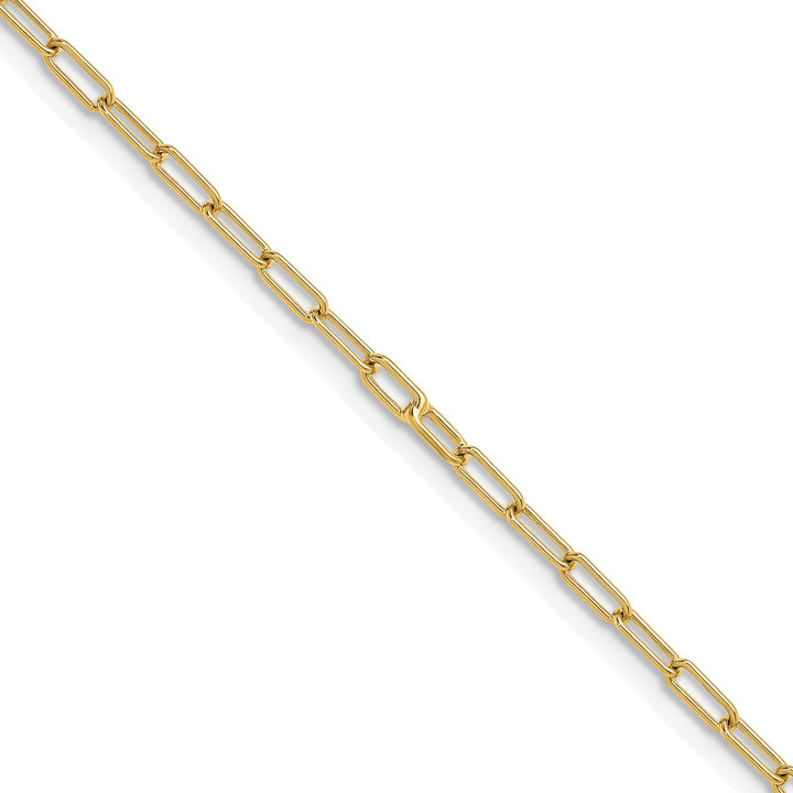 Gold 5mm Paperclip Necklace, 24"