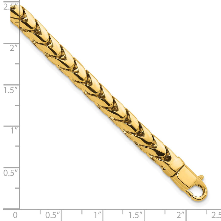 Gold 6mm Franco Chain, 8"
