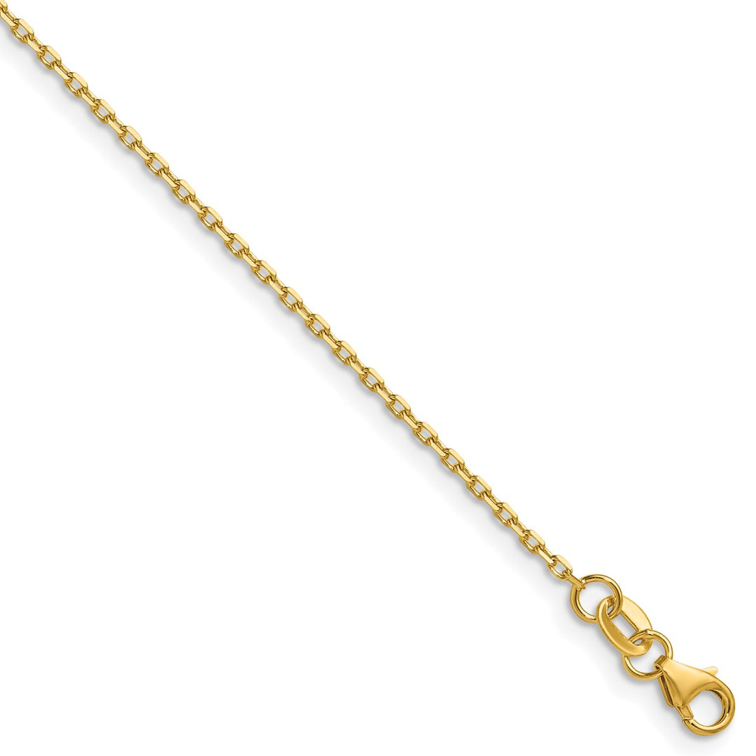 Gold 1.35mm Cable Chain, 22"