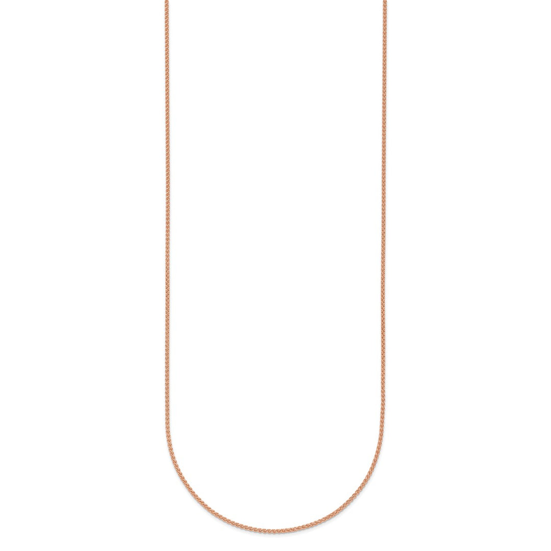 Gold 1.1mm Spiga (Wheat) Chain, 16