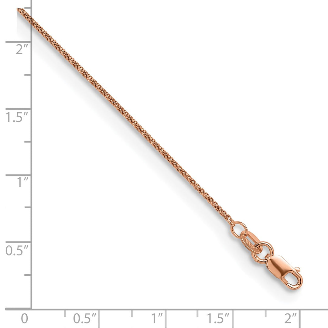 Gold 1.1mm Spiga (Wheat) Chain, 16