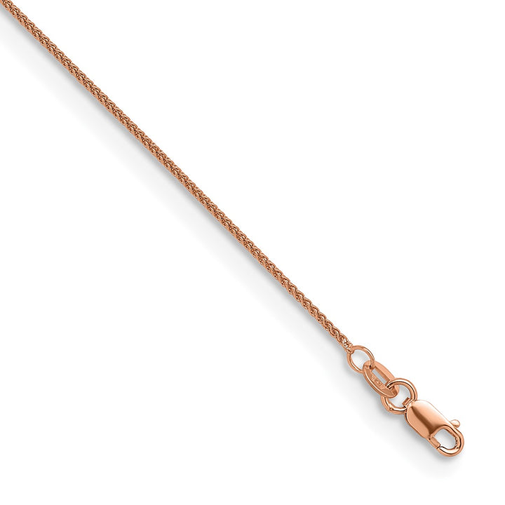 Gold 1.1mm Spiga (Wheat) Chain, 16"