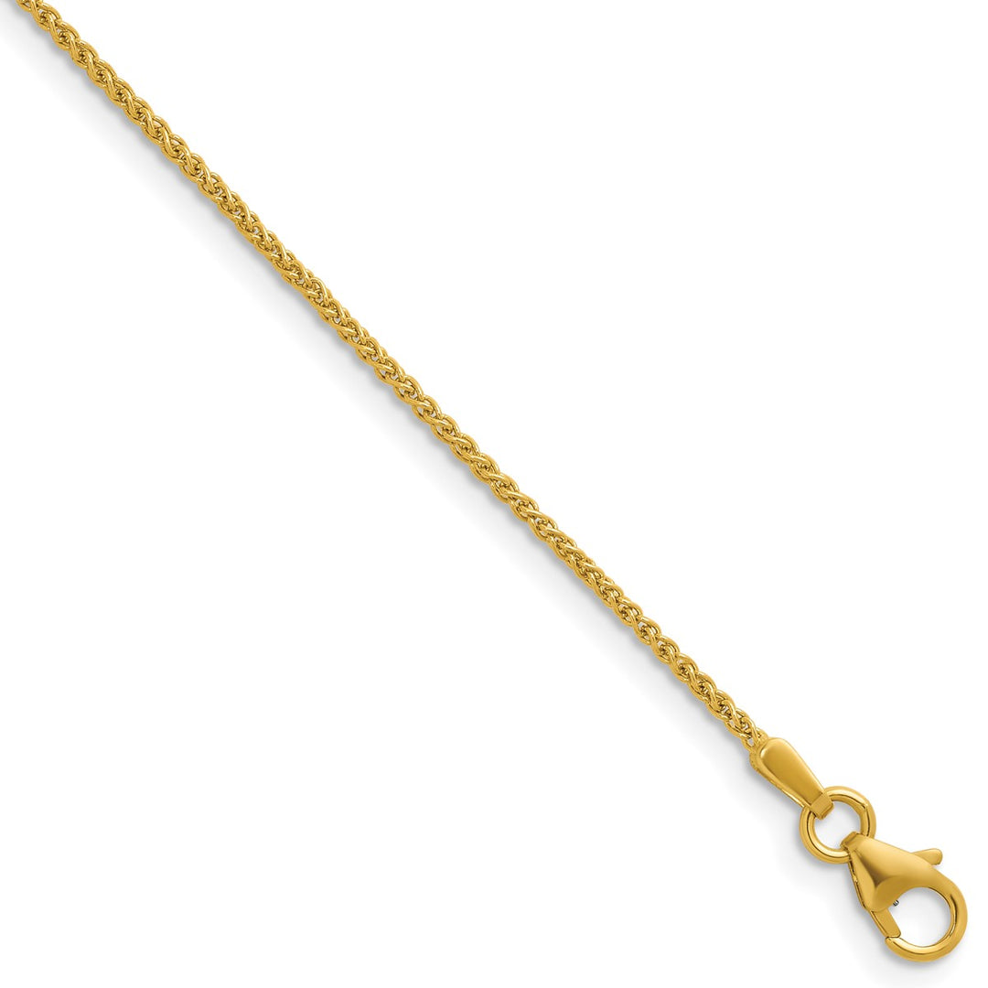Gold 1.3mm Spiga (Wheat) Chain, 22"