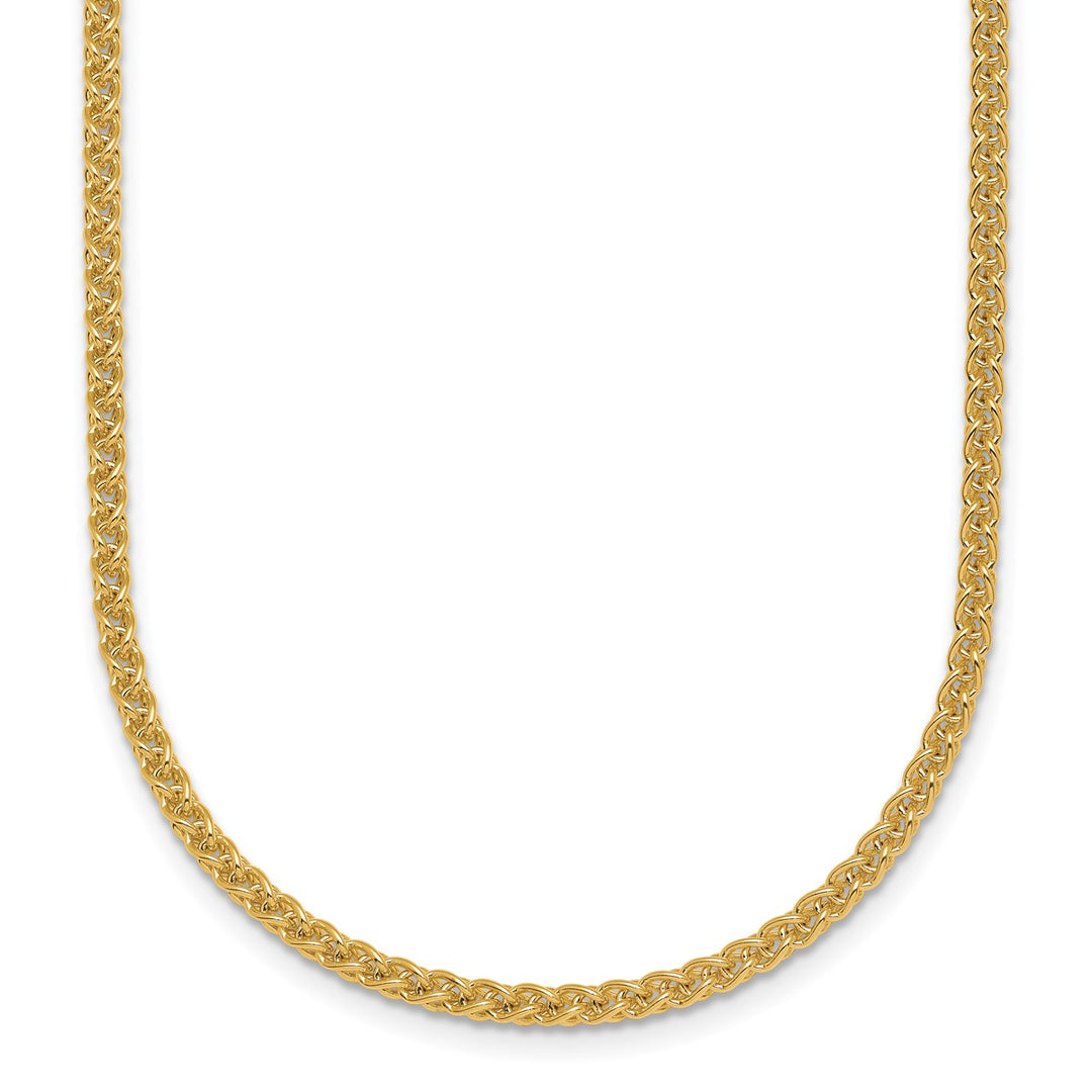 Gold 2.5mm Spiga (Wheat) Chain, 22