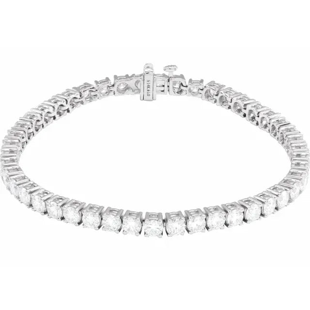14K Gold Classic Diamond Tennis Bracelet - Diamond Bracelet - Design Jewellers Edmonton