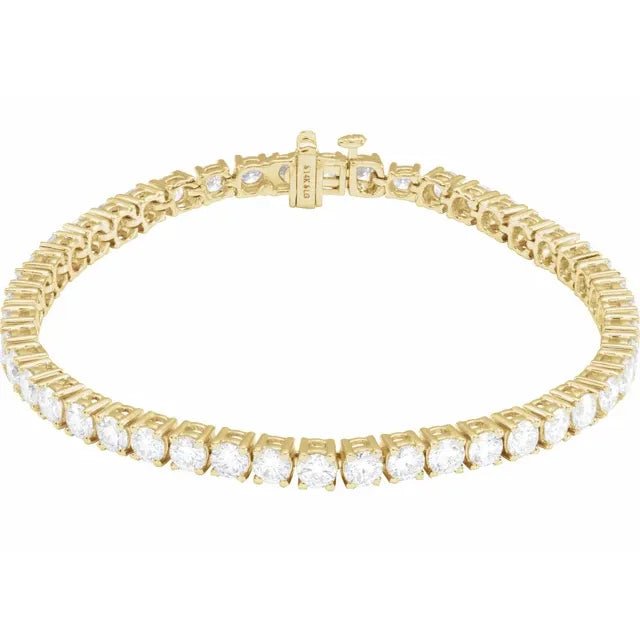 14K Gold Classic Diamond Tennis Bracelet - Diamond Bracelet - Design Jewellers Edmonton