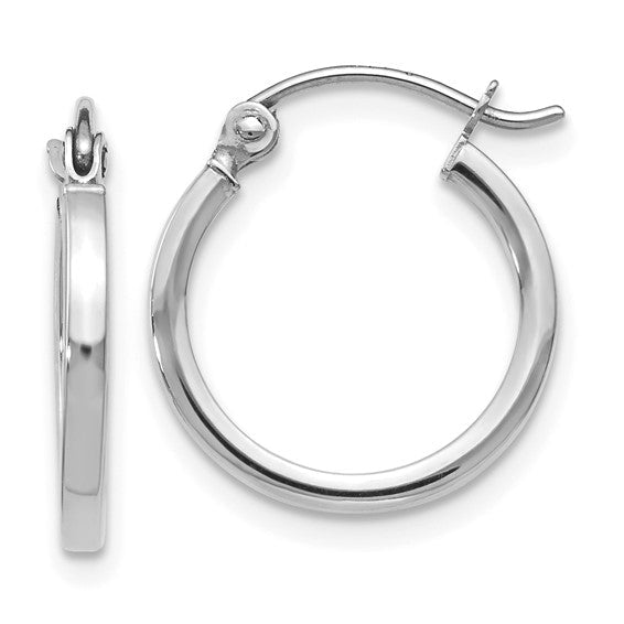 14K Gold Classic Polished Hoop Earrings - Hoop Earrings - Design Jewellers Edmonton