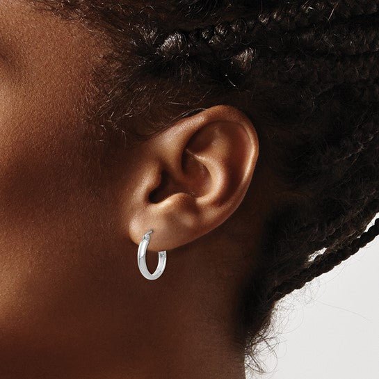 14K Gold Classic Polished Hoop Earrings - Hoop Earrings - Design Jewellers Edmonton