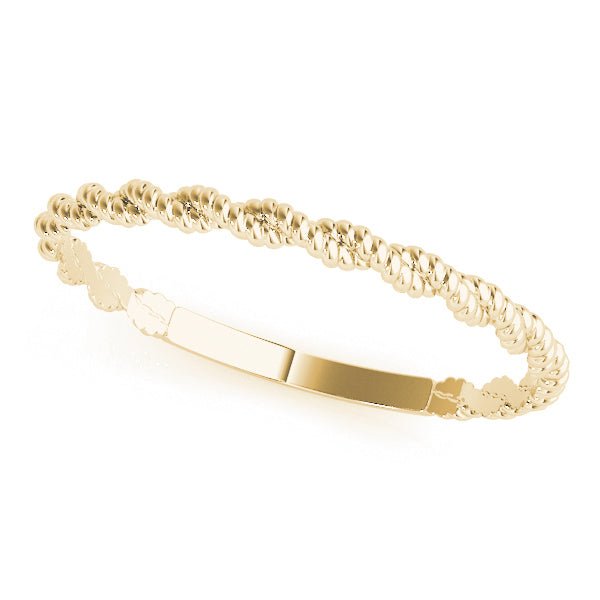 14K Gold Fancy Slim Band - Gold Bands with Designs - Design Jewellers Edmonton