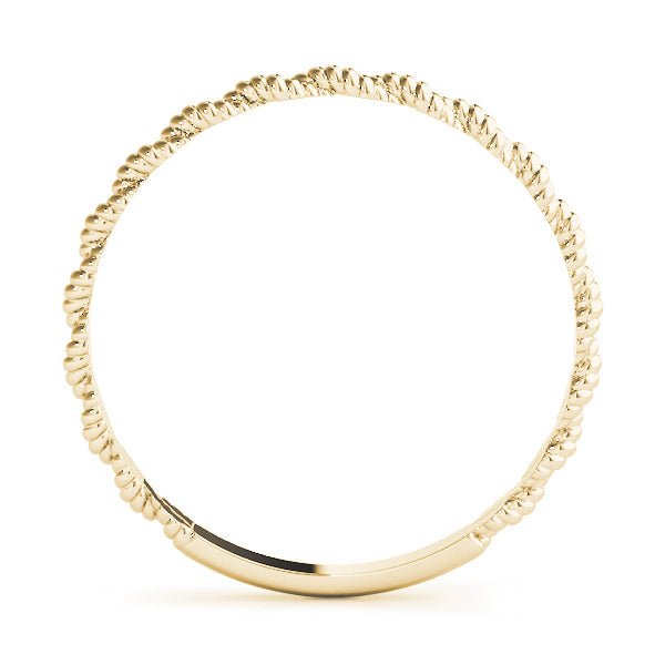 14K Gold Fancy Slim Band - Gold Bands with Designs - Design Jewellers Edmonton