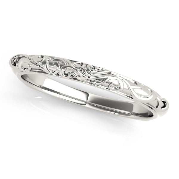14K Gold Floral Design Band - Gold Bands with Designs - Design Jewellers Edmonton