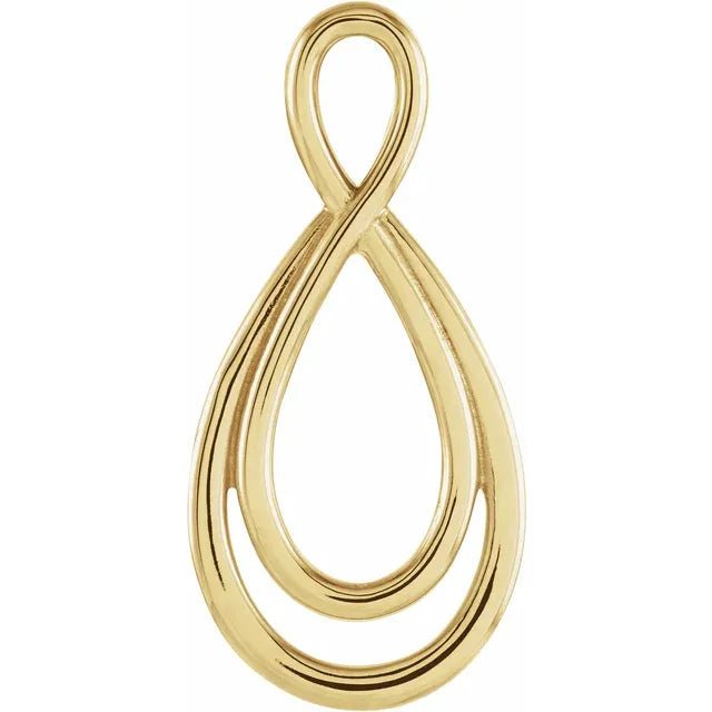 14K Gold Infinity Pendant Charm - Charms - Design Jewellers Edmonton