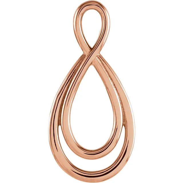 14K Gold Infinity Pendant Charm - Charms - Design Jewellers Edmonton