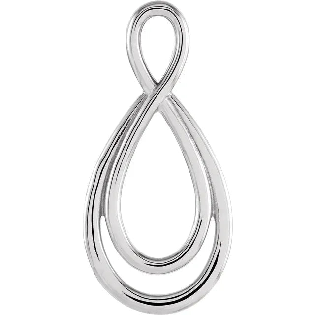 14K Gold Infinity Pendant Charm - Charms - Design Jewellers Edmonton