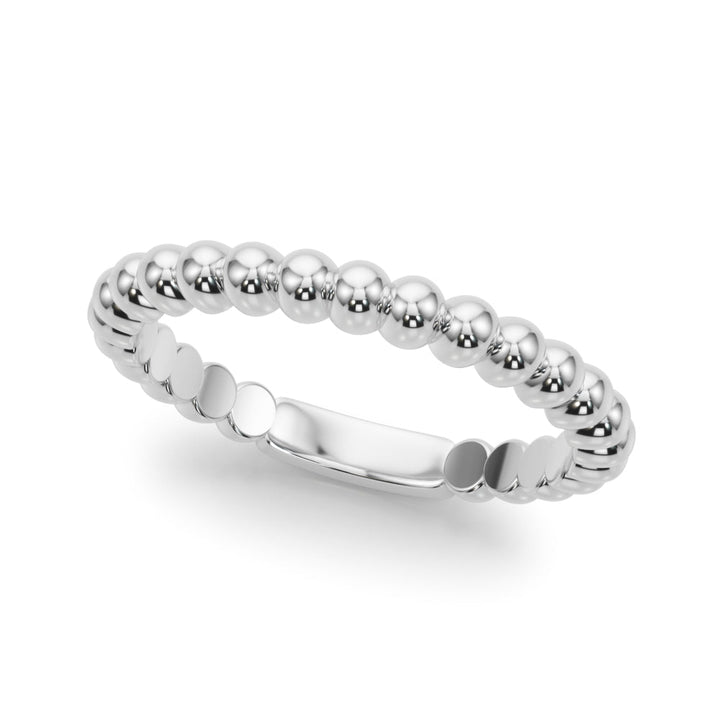 14K Gold Ring with Bead Detail - Gold Bands with Designs - Design Jewellers Edmonton