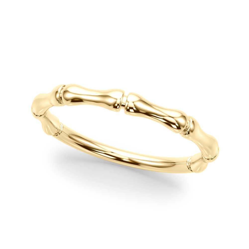 14K Gold Ring with Solid Fancy Design - Gold Bands with Designs - Design Jewellers Edmonton