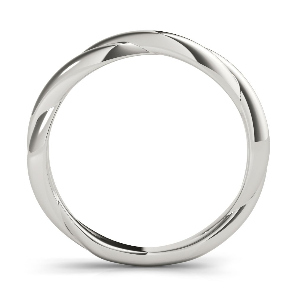 14K Gold Twisted Design Band - Gold Bands with Designs - Design Jewellers Edmonton