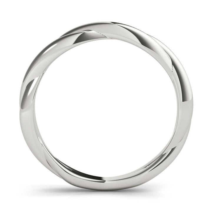 14K Gold Twisted Design Band - Gold Bands with Designs - Design Jewellers Edmonton