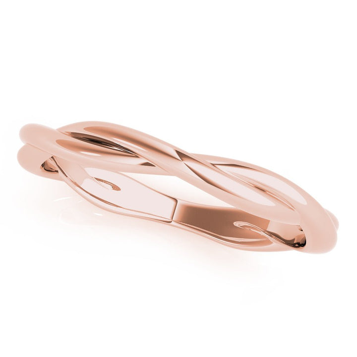 14K Gold Twisted Design Band - Gold Bands with Designs - Design Jewellers Edmonton