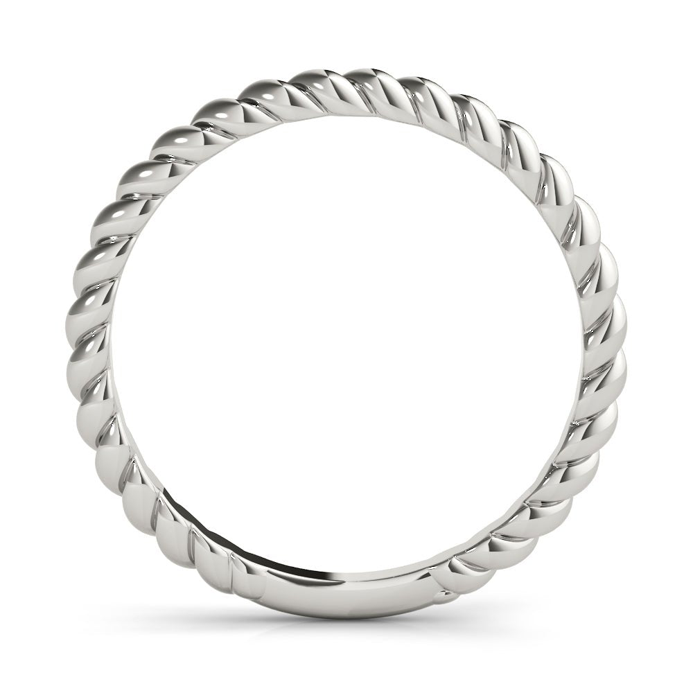 14K Gold Weaved Rope Design Band - Gold Bands with Designs - Design Jewellers Edmonton